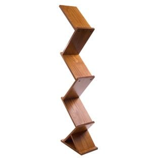 Brochure stand wood Zig-Zag 5x A4 pine wood 