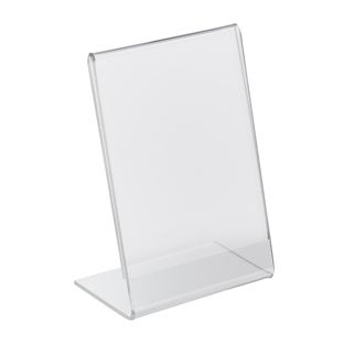 L-shaped sign holder, acrylic portrait | A8