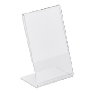 L-shaped sign holder, acrylic portrait | A9