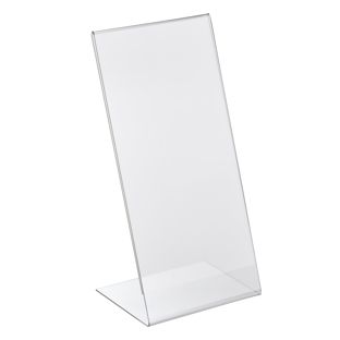 L-shaped sign holder, acrylic 1/3 A4  | portrait 