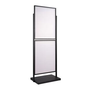 Poster stand, double-sided A1, EDGE black  | for 4 posters 