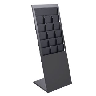 Leaflet stand PLANAR 12 x A4 or 6 x A3 black