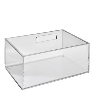Acrylic box with lid 240 x 175 x 100 mm  | recessed lid 