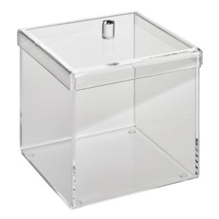 Acrylic box with lid 160 x 160 x 160 mm  | overlapping lid 