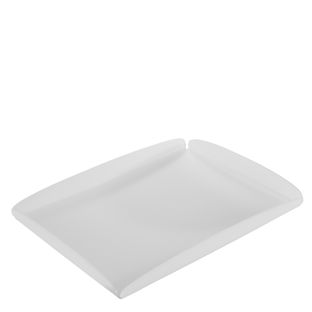 Decorative tray, acrylic transparent  | matt  | 395 x 290 x 30 mm 