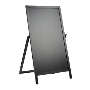 Dřevěný reklamní stojan FLIP, 490 x 890 mm černá 