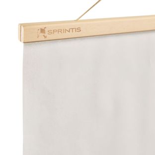 Wooden poster hangers with engraving 