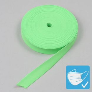 Bias binding tape, polyester, 20 mm (reel with 25 m) green 