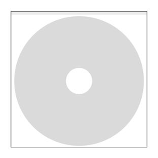 CD-pockets, self-adhesive, squared without flap 