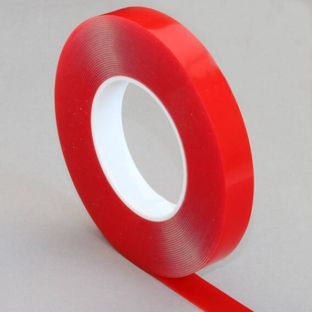 Oboustranná lepicí páska s čistým akrylátem, vysoce transparentní, tloušťka 0,5 mm, silná přilnavost, OL50 25 mm