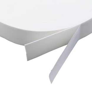 Double-sided foam adhesive PE tape, white, 1 mm thick, strong adhesive, EL100 40 mm