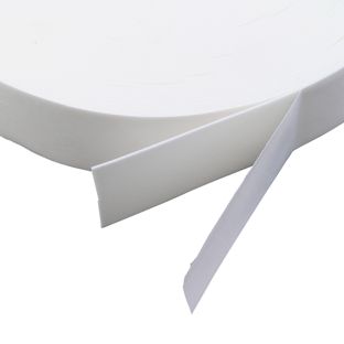 Double-sided foam adhesive PE tape, white, 1 mm thick, strong adhesive, EL100 50 mm