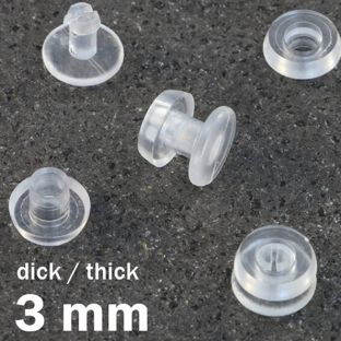 Spojovací patenty, silné provedení transparentní provedení  | 3 mm