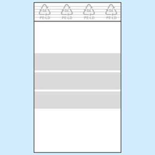 Zip lock bags, with labelling strips, PE foil 50 µm | 40 x 60 mm 