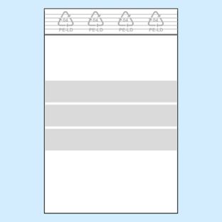 Zip lock bags, with labelling strips, PE foil 50 µm | 50 x 75 mm 