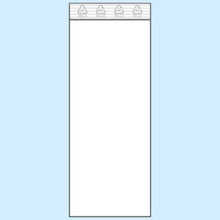 Zip lock bags, PE foil 50 µm | 50 x 130 mm 
