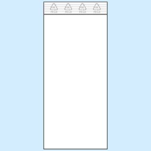Zip lock bags, PE foil 50 µm | 60 x 130 mm 