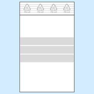 Zip lock bags, with labelling strips, PE foil 90 µm | 70 x 100 mm 