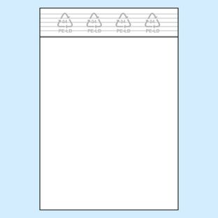 Zip lock bags, PE foil 50 µm | 75 x 90 mm 
