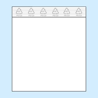 Zip lock bags, PE foil 50 µm | 80 x 80 mm 
