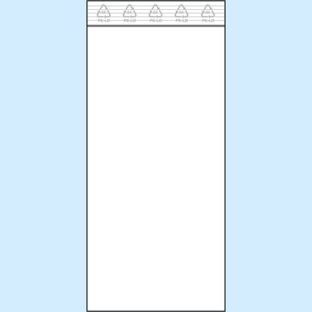 Zip lock bags, PE foil 50 µm | 85 x 180 mm 