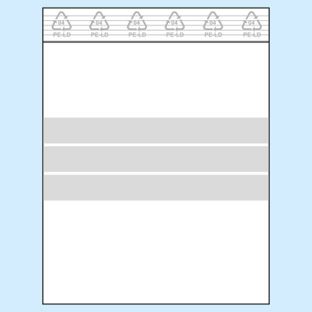 Zip lock bags, with labelling strips, PE foil 50 µm | 100 x 125 mm 