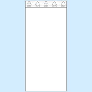 Zip lock bags, PE foil 50 µm | 100 x 220 mm 
