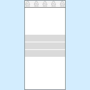Zip lock bags, with labelling strips, PE foil 90 µm | 100 x 220 mm 