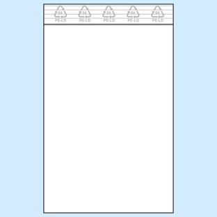 Zip lock bags, PE foil 50 µm | 120 x 170 mm 