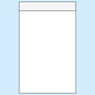 Zip lock bags, PE foil 90 µm | 120 x 170 mm 