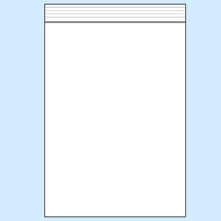 Zip lock bags, PE foil 90 µm | 160 x 220 mm 