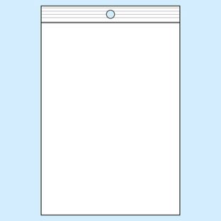 Zip lock bags, with round hole, PP foil 160 x 220 mm 