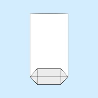 Cross bottom bags, OPP foil 145 x 235 mm 