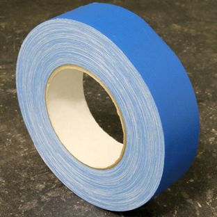 One-sided adhesive fabric tape, duct tape blue  | 50 mm