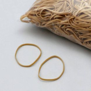 Rubber bands, ecru 50 mm | 3 mm