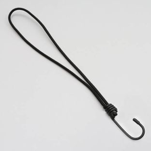 Bungee loops with metal hook 300 mm | black 