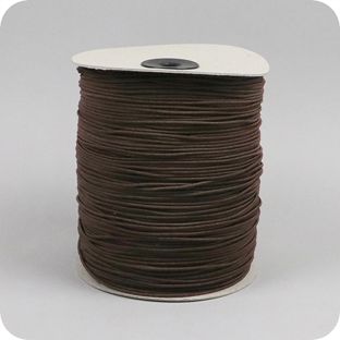 Elastic cords on reel, 2,2 mm brown 