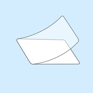Hot laminating pouches, 65 x 95 mm, 2 x 125 micron 