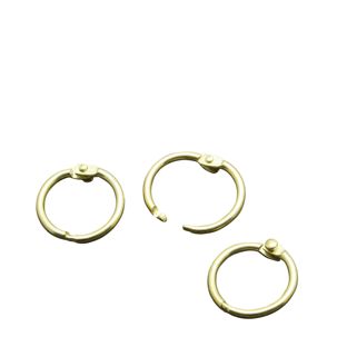 Binding rings metal 14 mm - delivered open  | gold 