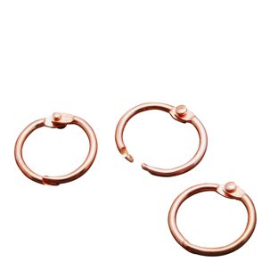 Binding rings metal 14 mm - delivered open  | copper 