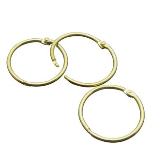 Binding rings metal 19 mm  | gold 