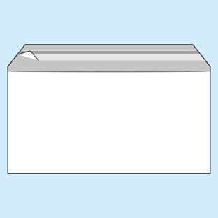 Bags with flap, PP foil, recloseable, transparent 229 x 114 mm  | 100 µm