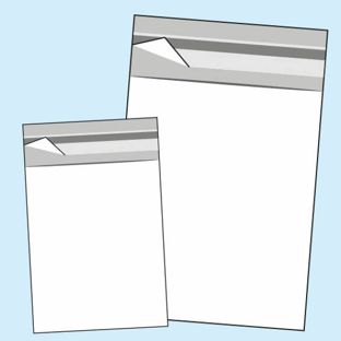 Bags with flap, OPP foil, recloseable, transparent 