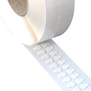 Oboustranné lepicí body s čistým akrylátem, tloušťka 1 mm, silná přilnavost/silná přilnavost 10 mm | 1000 kus
