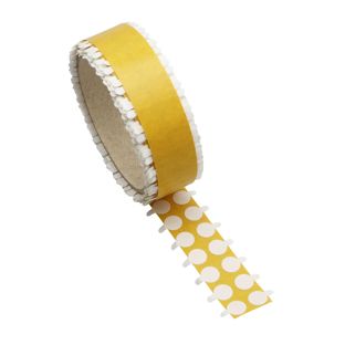 Double-sided adhesive discs, paper fleece, permanent/permanent 10 mm | 5000 pcs