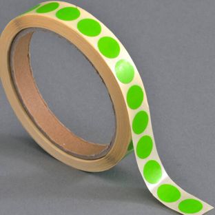 Coloured adhesive discs, light green  | 13 mm