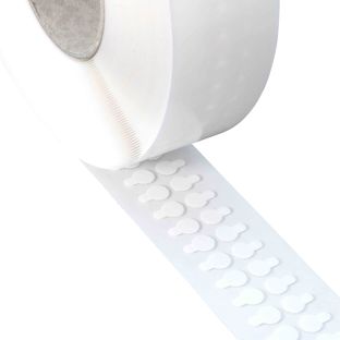 Double sided adhesive discs, acrylic foam, 1 mm thick, permanent/permanent 15 mm | 3000 pcs