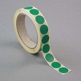 Coloured adhesive discs, dark green  | 20 mm