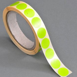 Coloured adhesive discs, light green  | 20 mm