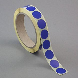Coloured adhesive discs made of paper dark blue  | 30 mm